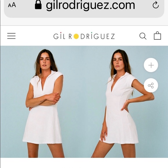 Gil Rodriguez terry cloth dress , in cream color, super cute , new! - Picture 1 of 4